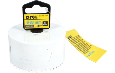 Drel Otwornica Bimetalowa 83 mm CON-AOS-1083 Drel Otwornica Bimetalowa 83 mm CON-AOS-1083