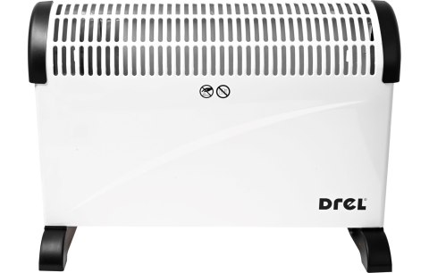 Drel Grzejnik konwektorowy 2000W, Zakres pracy 750W / 1250W / 2000W, Termostat. CON-GRE-1002