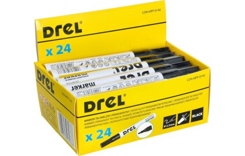 Drel Marker olejowy czarny, 2.5 mm, końcówka okrągła CON-MPP-0140