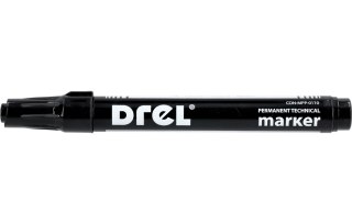 Drel Marker permanentny czarny, 2.5 mm, końcówka okrągła CON-MPP-0110