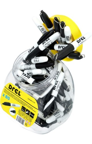 Drel Mini marker permanentny, czarny, 2.0 mm, końcówka okrągła CON-MPP-0150