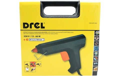 Drel Pistolet do kleju 11.2 mm, z zapasowym wkładem, 60 W CON-GKP-3260