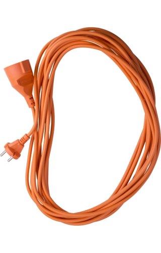 Drel Przedłużacz ogrodowy 20m, 2 x 1 mm2, 10 A, pomarańczowy, PVC, OMY, bez uziemienia CON-KCO-20210