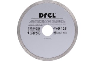 Drel Tarcza diamentowa 125 x 22.2 mm, pełna CON-DCB-1012