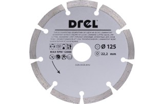 Drel Tarcza diamentowa 125 x 22.2 mm, segmentowa CON-DCB-2012