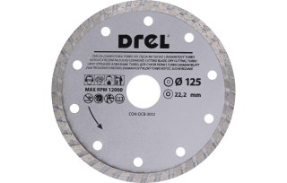 Drel Tarcza diamentowa 125 x 22.2 mm, turbo CON-DCB-3012