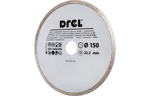 Drel Tarcza diamentowa 150 x 22.2 mm, pełna CON-DCB-1015