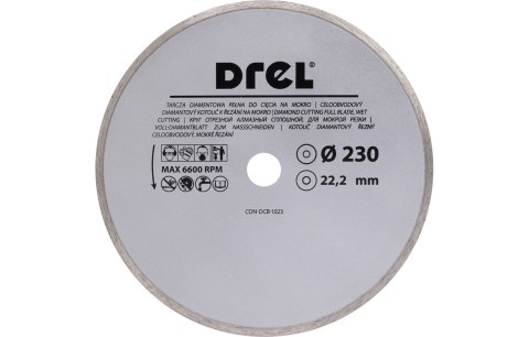 Drel Tarcza diamentowa 230 x 22.2 mm, pełna CON-DCB-1023