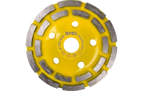 Drel Tarcza diamentowa szlifierska 125 x 22,2 mm, podwójny segment CON-DCD-2012