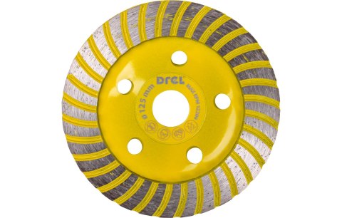 Drel Tarcza diamentowa szlifierska 125 x 22,2 mm, turbo CON-DCD-3012