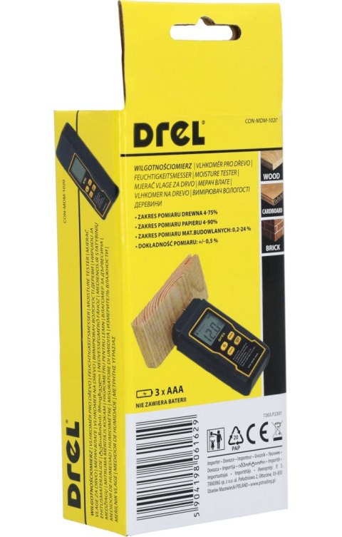 Drel Wilgotnościomierz z ekranem LCD CON-MDM-1020