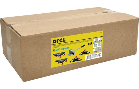Drel Zestaw do transportu mebli, udźwig 200kg CON-DTP-3108 Drel Zestaw do transportu mebli, udźwig 200kg CON-DTP-3108
