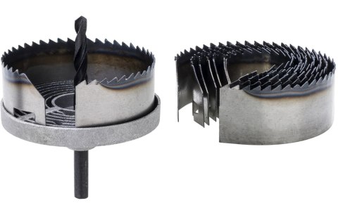 Drel Zestaw otwornic do drewna 26-63 mm, wysokość 25 mm, zęby hartowane, 7 szt. CON-HSW-1003 Drel Zestaw otwornic do drewna 26-63 mm, wysokość 25 mm, zęby hartowane, 7 szt. CON-HSW-1003