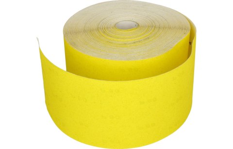 Drel Papier ścierny 115 mm, P120, żółty, 50 m, rolka CON-RRY-1112