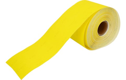 Drel Papier ścierny 115 mm, P150, żółty, 50 m, rolka CON-RRY-1115