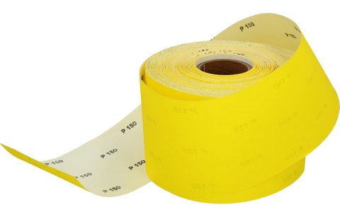 Drel Papier ścierny 115 mm, P150, żółty, 50 m, rolka CON-RRY-1115