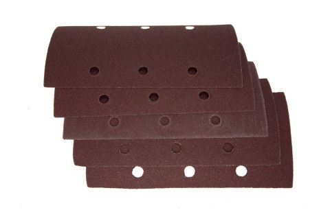Drel Papiery ścierne 93 x 185 mm, P240, na rzep, z otworami, 5 szt. CON-RPS-5024 Drel Papiery ścierne 93 x 185 mm, P240, na rzep, z otworami, 5 szt. CON-RPS-5024