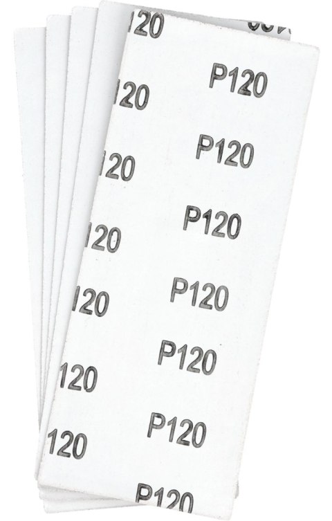 Drel Papiery ścierne 93 x 230 mm, P120, 5 szt. CON-RPS-1012 Drel Papiery ścierne 93 x 230 mm, P120, 5 szt. CON-RPS-1012