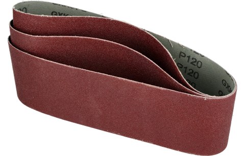 Drel Pasy bezkońcowe 75 x 533 mm, P120, 3 szt. CON-RPB-5312 Drel Pasy bezkońcowe 75 x 533 mm, P120, 3 szt. CON-RPB-5312