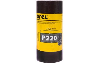 Drel Płótno ścierne w rolce 2.5 m, 115 mm, P220 CON-RMA-1122