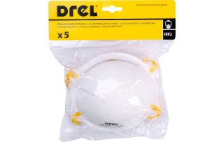 Drel Półmaski filtrujące FFP2, 5 szt. CON-SDM-9735