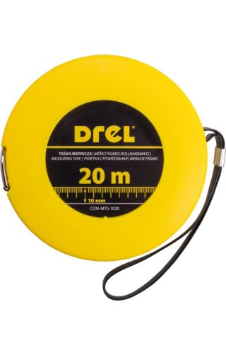 Drel Taśma miernicza stalowa 20 m, 10 mm CON-MTS-1020