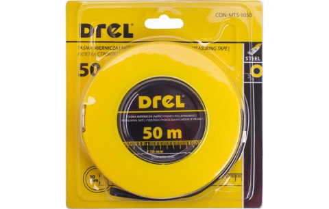 Drel Taśma miernicza stalowa 50 m, 10 mm CON-MTS-1050 Drel Taśma miernicza stalowa 50 m, 10 mm CON-MTS-1050