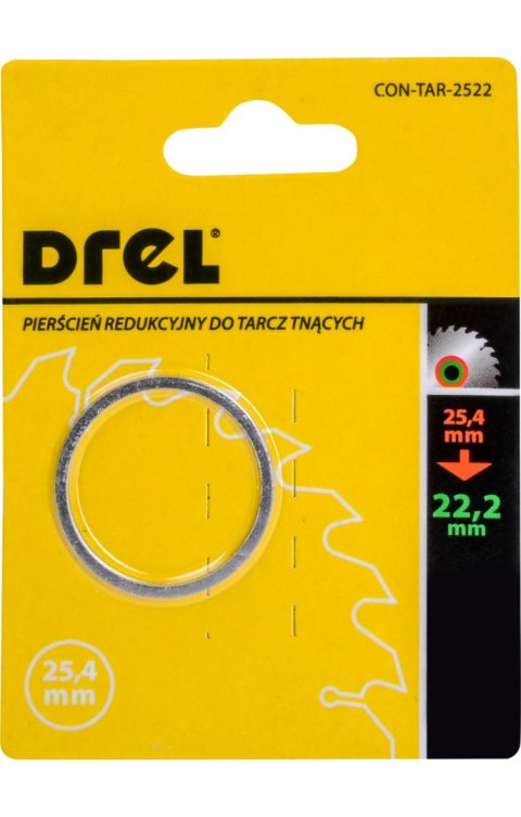 Drel Pierścień redukcyjny do tarcz 25.4/22.2 mm CON-TAR-2522