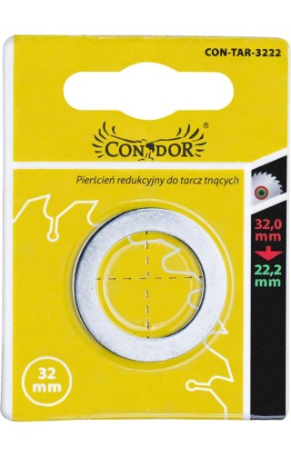 Drel Pierścień redukcyjny do tarcz 32/22.2 mm CON-TAR-3222