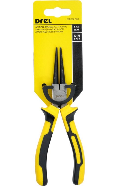 Drel Szczypce okrągłe 160 mm CON-SSZ-7050 Drel Szczypce okrągłe 160 mm CON-SSZ-7050