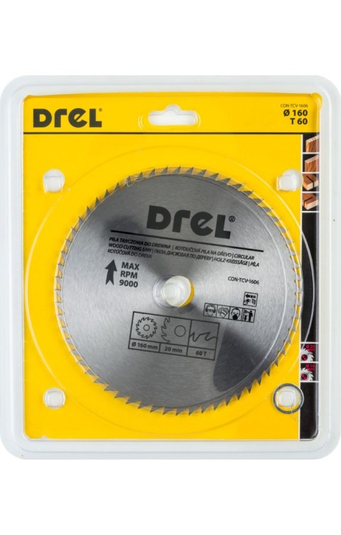 Drel Tarcza do pilarki 160 x 20 mm, 60T CON-TCV-1606