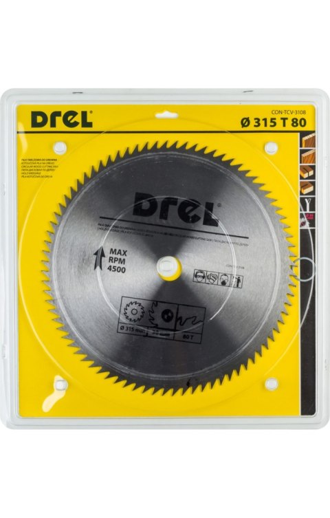 Drel Tarcza do pilarki 315 x 30 mm, 80T CON-TCV-3108