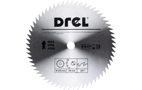 Drel Tarcza do pilarki 350 x 30 mm, 60T CON-TCV-3506