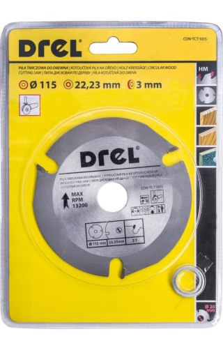 Drel Tarcza do pilarki widiowa 115 x 22.2 mm x 3T CON-TCT-1015