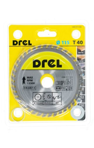 Drel Tarcza do pilarki widiowa 115 x 22.2 mm, 40T CON-TCT-1104