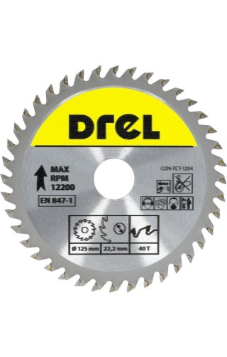 Drel Tarcza do pilarki widiowa 125 x 22.2 mm, 40T CON-TCT-1204