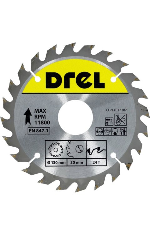 Drel Tarcza do pilarki widiowa 130 x 30 mm, 24T CON-TCT-1302