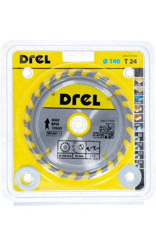 Drel Tarcza do pilarki widiowa 140 x 30 mm, 24T CON-TCT-1402