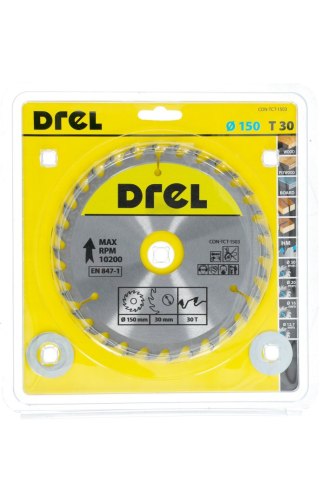 Drel Tarcza do pilarki widiowa 150 x 30 mm, 30T CON-TCT-1503