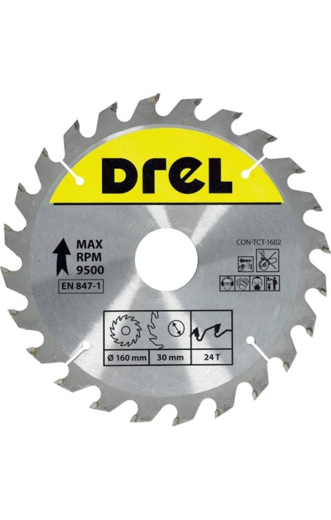 Drel Tarcza do pilarki widiowa 160 x 30 mm, 24T CON-TCT-1602