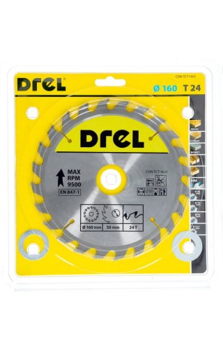 Drel Tarcza do pilarki widiowa 160 x 30 mm, 24T CON-TCT-1602