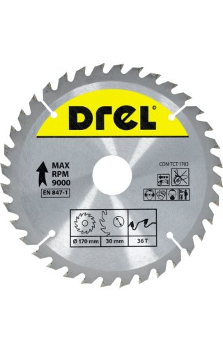 Drel Tarcza do pilarki widiowa 170 x 30 mm, 36T CON-TCT-1703