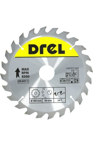 Drel Tarcza do pilarki widiowa 180 x 30 mm, 24T CON-TCT-1802