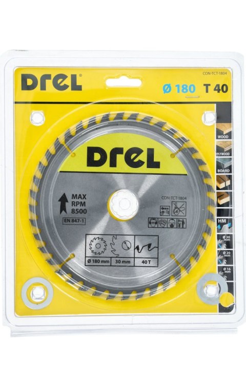 Drel Tarcza do pilarki widiowa 180 x 30 mm, 40T CON-TCT-1804