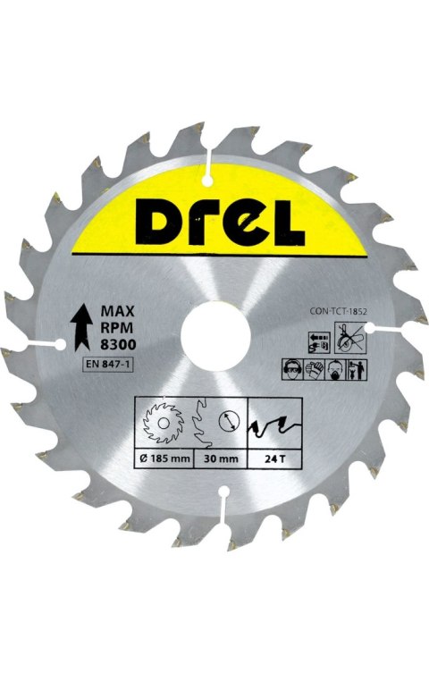 Drel Tarcza do pilarki widiowa 185 x 30 mm, 24T CON-TCT-1852