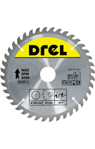 Drel Tarcza do pilarki widiowa 185 x 30 mm, 40T CON-TCT-1854