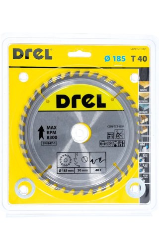 Drel Tarcza do pilarki widiowa 185 x 30 mm, 40T CON-TCT-1854