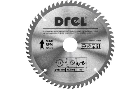 Drel Tarcza do pilarki widiowa 185 x 30 mm, 60T CON-TCT-1856