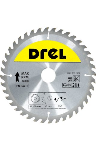 Drel Tarcza do pilarki widiowa 200 x 30 mm, 40T CON-TCT-2004