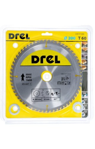 Drel Tarcza do pilarki widiowa 200 x 30 mm, 60T CON-TCT-2006